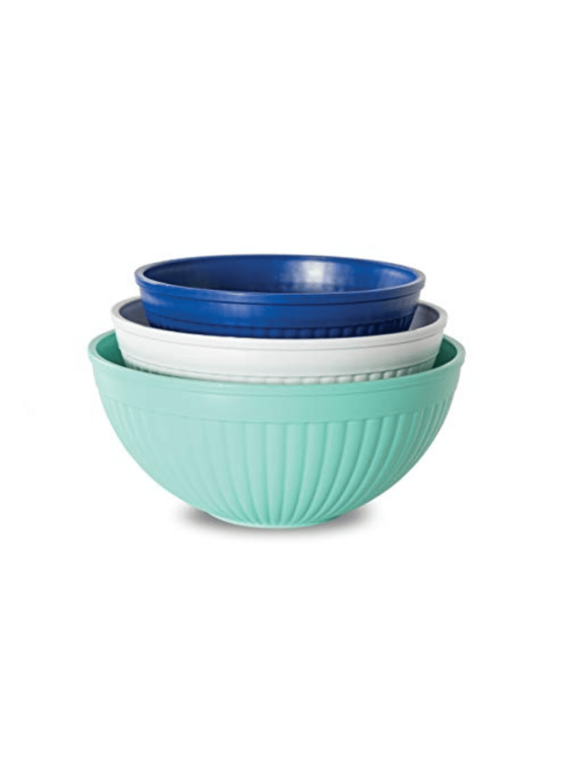 Nordic Ware Prep & Serve Mixing Bowl Set, 3-pc, Set of 3, Coastal Colors