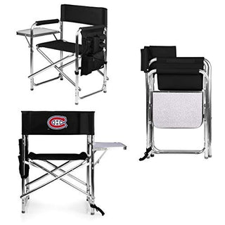 PICNIC TIME NHL Montreal Canadiens Sports Chair with Side Table - Beach Chair - Camp Chair for Adults
