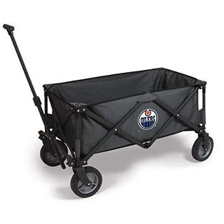 PICNIC TIME NHL Edmonton Oilers Adventure Wagon Folding Wagon - Wagon Cart - Sport Utility Wagon - Beach Wagon Collapsible