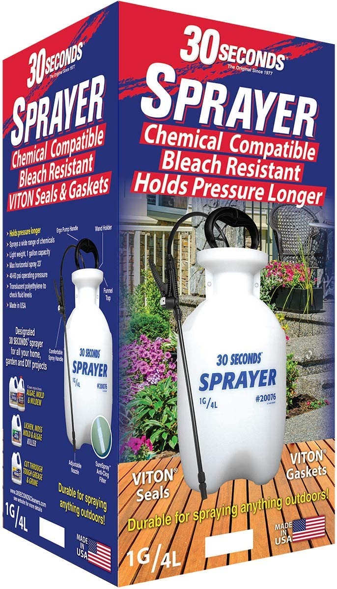 30 SECONDS Cleaners 30SS 30 Seconds Outdoor Cleaner Sprayer, 1 Gallon