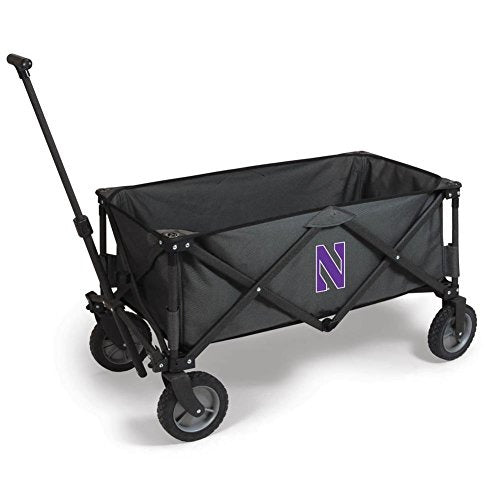 ONIVA - a Picnic Time brand Northwestern Wildcats - Adventure Wagon Portable Utility Wagon, (Dark Gray)