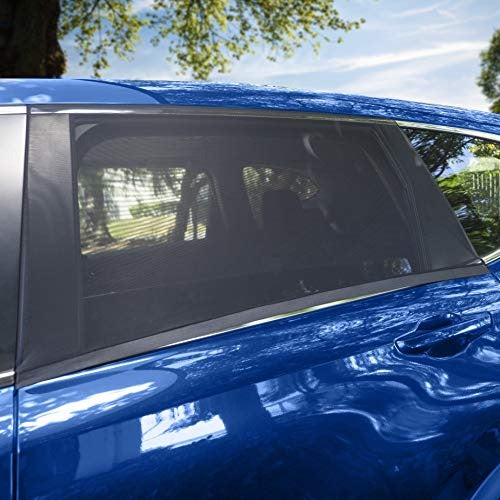 Wagan IN6008 Easy Air Auto Screen Car Side Window Sun Shade Car Rear Side Window Sunshades Breathable Mesh Baby Sun Shade Protects Kids from Sun Glare and UV Rays- 2 Pack (Large)