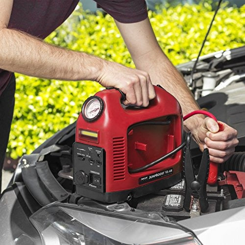 Wagan EL7550 Jumpboost V6 AIR - Battery Jump Starter Portable Power Supply, Air Compressor, Battery bank and Tire Inflator