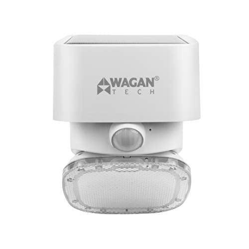 Wagan EL8569 2000 Lumen Outdoor LED Solar Wall Light Waterproof Motion Detected Light White