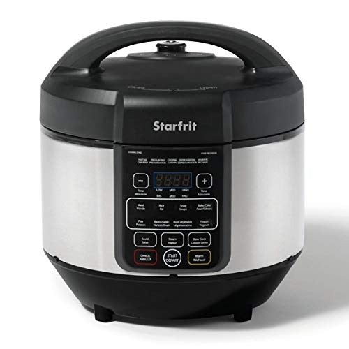 Starfrit 024603-001-0000 8.5-Quart Electric Multifunctional Pressure Slow Cookers, Normal, Silver