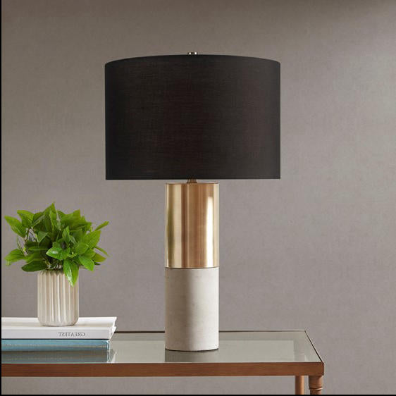 Home Outfitters Gold/Black Table Lamp , Great for Bedroom, Living Room, Transitional