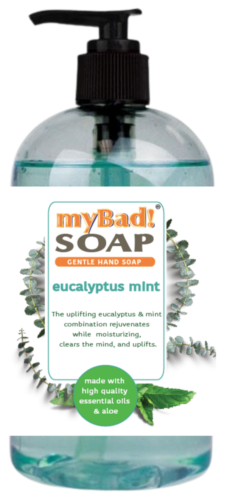 my Bad! Eucalyptus 2 Pack Mint Hand Soap