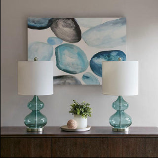 Home Outfitters Blue Table Lamp Set of 2Casual