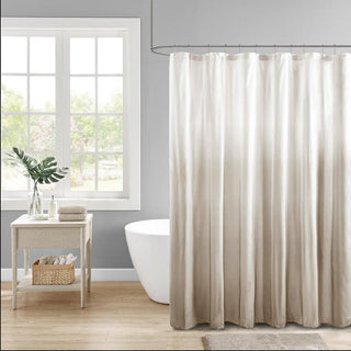 Madison Park Taupe Shower Curtain 72"W x 72"L