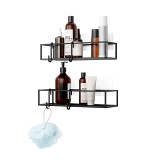Umbra Cubiko Shower Bins, Set of 2, Black