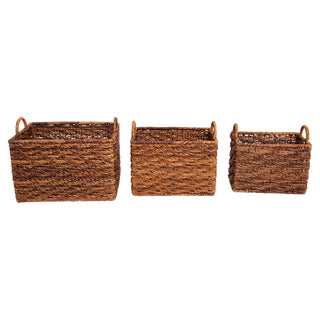 S/3 BK Rope Storage, Walnut