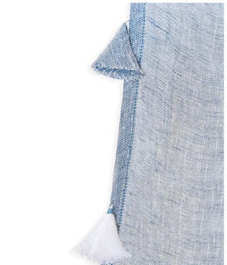 Anaya Chambray Linen Tassel Curtain