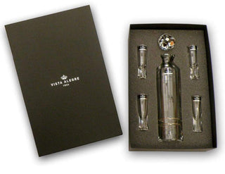 Vista Alegre Naipes Case with Vodka Decanter and 4 Shots