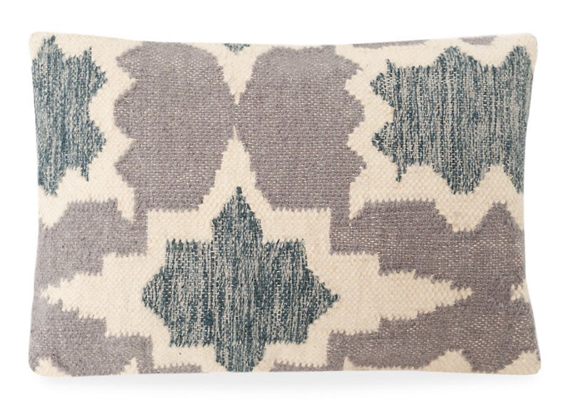 Anaya Handwoven Patterned Wool-Blend Pillow