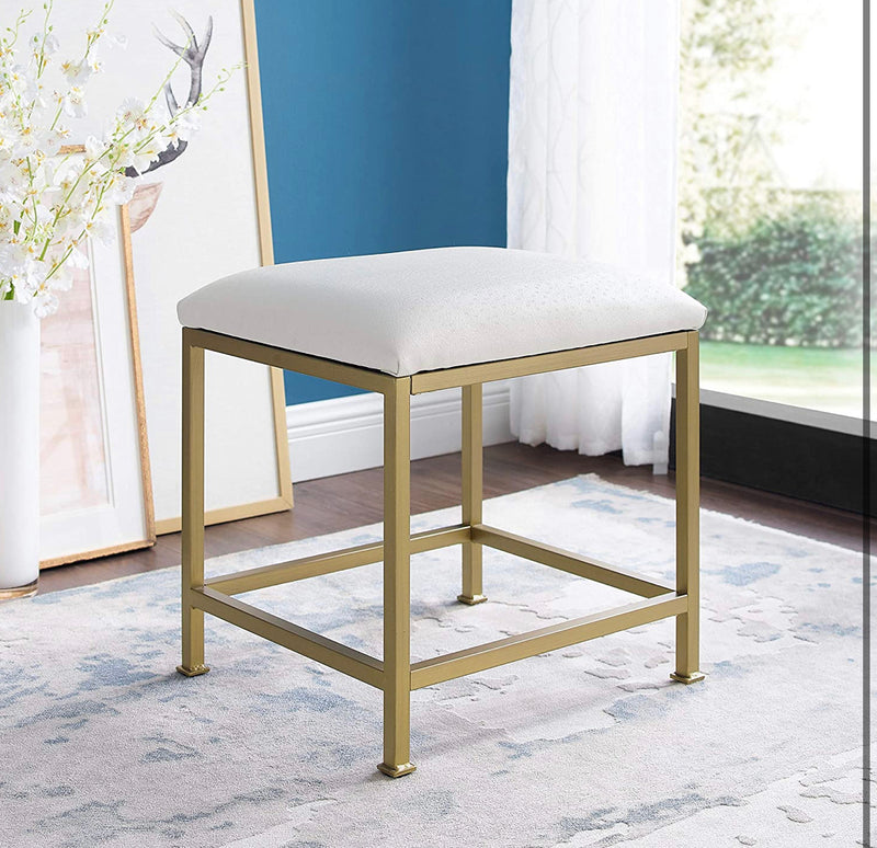 Crosley Furniture Aimee Vanity Stool, Gold