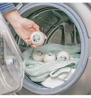 Nellie's Scented Wool Dryerball - Lemongrass Scented - Made with 100% Pure New Zealand Wool and Lasts Approximately 50 Drying Loads - Silent in Your Dryer!