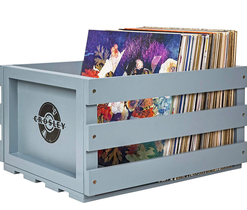 Crosley AC1004A-TN Record Storage Crate Holds up to 75 Albums, Tourmaline