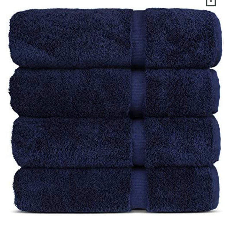 Home outfitters Luxury Hotel & Spa 100% Cotton Premium Turkish Bath Towels, 27" x 54&