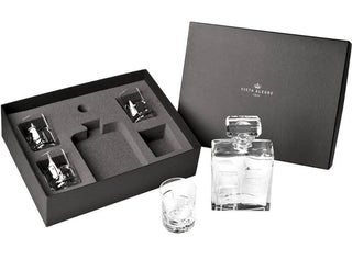 Vista Alegre Atlantis Portrait Case with Whisky Decanter and 4 Old Fashion