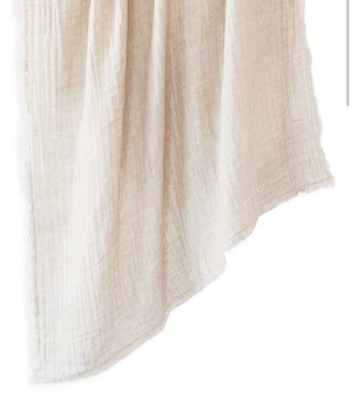 Anaya Crinkled Double Weave Linen Throw