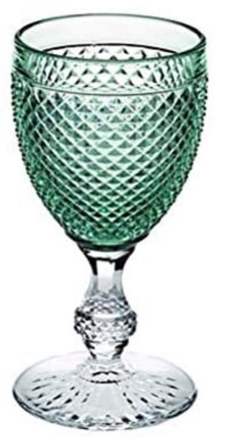 Vista Alegre Bicos Bicolor All Purpose Goblet with Mint Green Top