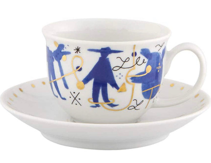 Vista Alegre Folkifunki Coffee Cup C Saucer, Set of 4