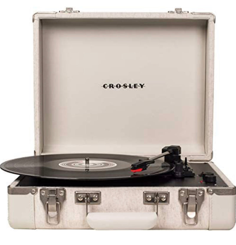 Crosley CR6019D-SA Executive Vintage Bluetooth 3-Speed Portable Suitcase Turntable with USB, Sand