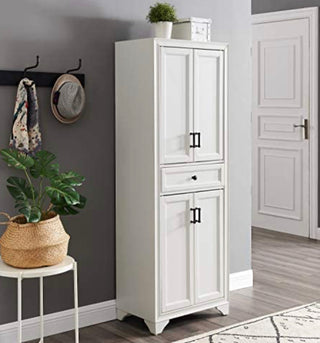 Crosley Furniture Tara Pantry, Cabinet, Distressed White
