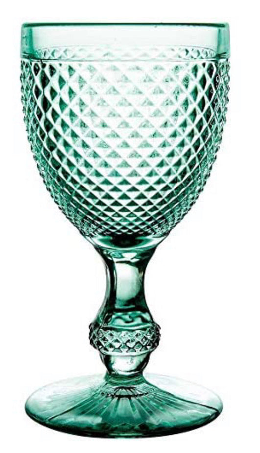 Vista Alegre Bicos Mint Green All Purpose Goblets, Set of 4