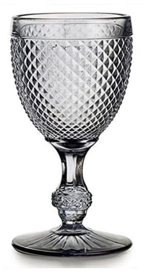 Set Of 4 Water Goblets Grey - Bicos