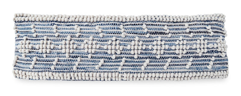 Anaya Handwoven Recycled Denim Wool-Blend Pillow