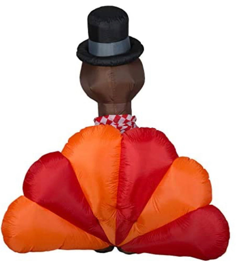 Gemmy Airblown Inflatable Original Turkey - Indoor Outdoor Holiday Decoration, 6-Foot Tall. Thanksgiving