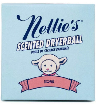 Nellie's Scented Wool Dryerball - Rose Scented - Made with 100% Pure New Zealand Wool and Lasts Approximately 50 Drying Loads - Silent in Your Dryer!