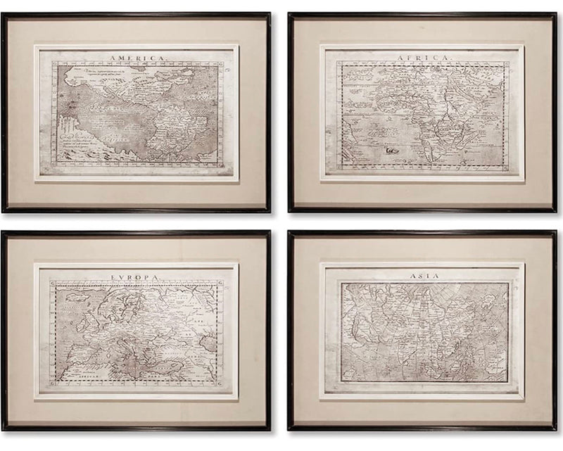 Napa Home & Garden Old MAP Prints ST/4