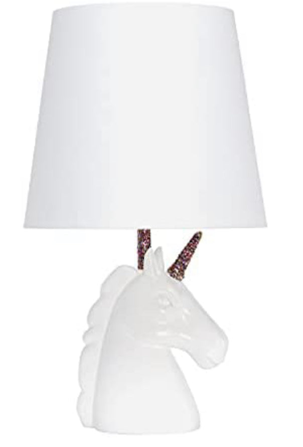 Simple Designs LT1078-RNW Table Lamp, Rainbow/White