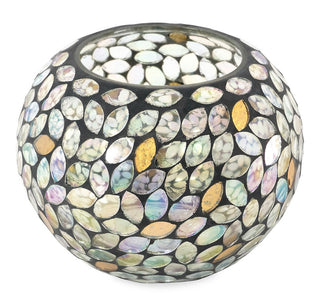 Anaya Petal Mosaic Glass Candle Votive & Vase 4”
