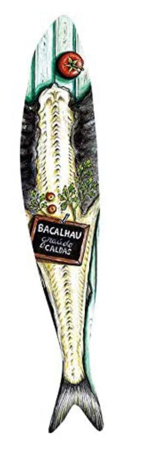 Bordallo Pinheiro Codfish Sardine Figure Wall Art