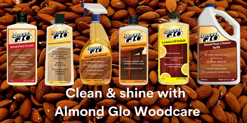 Almond Glo Value Pack -Wood Floor Cleaner 32oz + Refill 64oz
