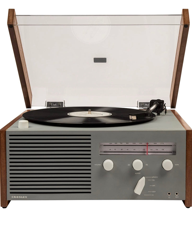 Crosley Otto Belt-Drive Turntable with Bluetooth, AM/FM Radio, Aux-in, and Built-in Speaker