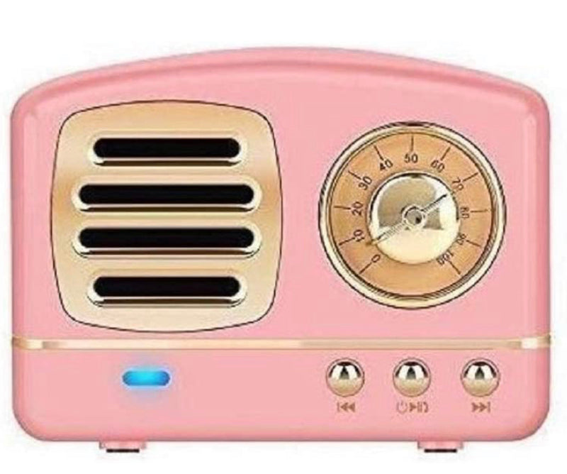 Funky Rico Retro Vintage Speaker (Pink)