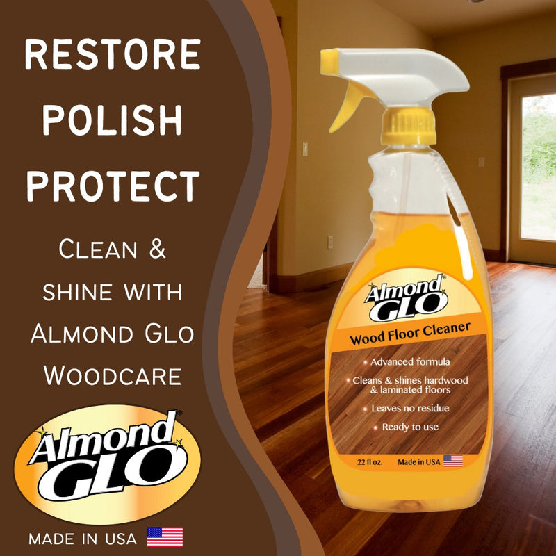 Almond Glo 2 Pack Wood Floor Cleaner, 22 oz