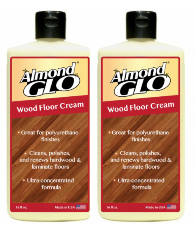 Almond Glo 2 Pack Wood Floor Cream, 16 oz
