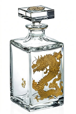 Vista Alegre Golden Dragon Whisky Decanter