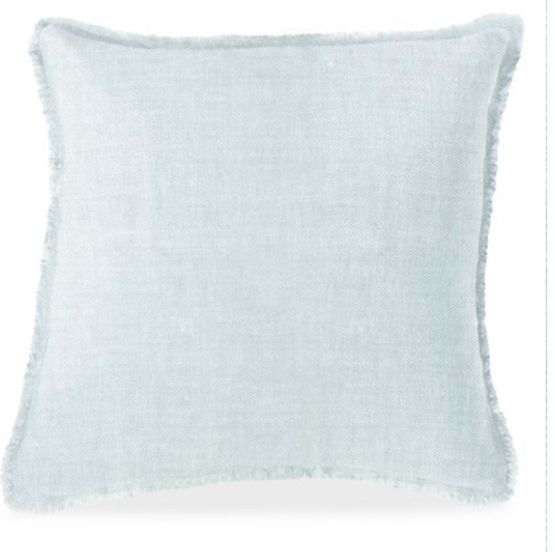 Anaya Soft Linen Pillow-Light Blue, Medium