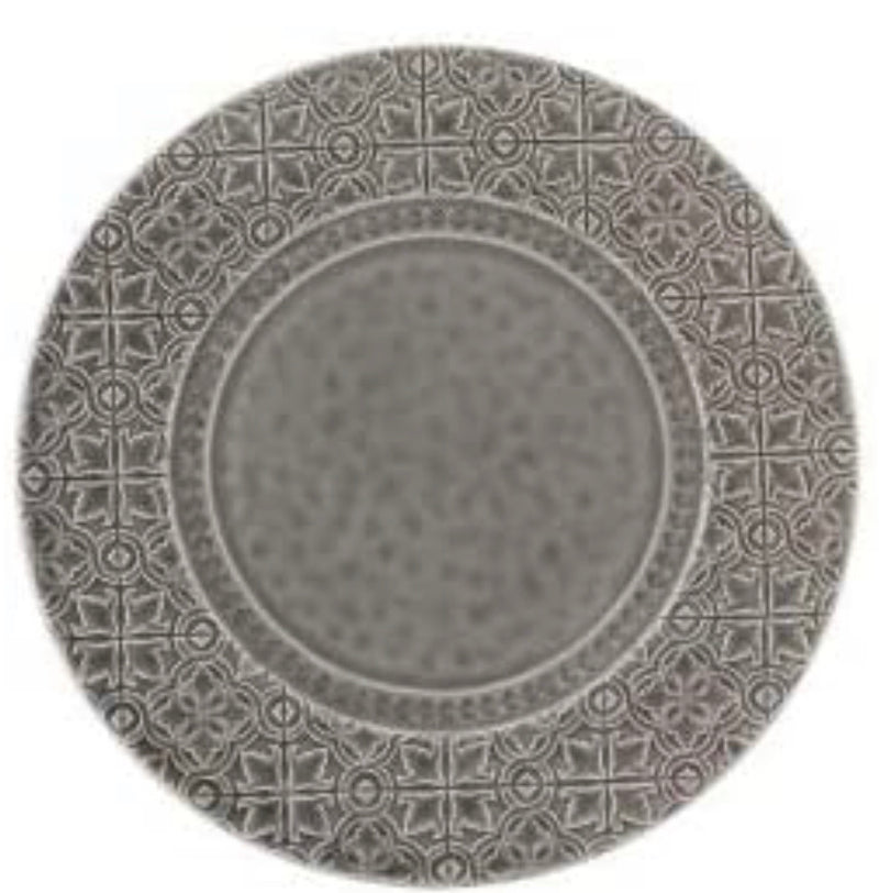 Bordallo Pinheiro RUA Nova Charger Plate Anthracite, Set of 2