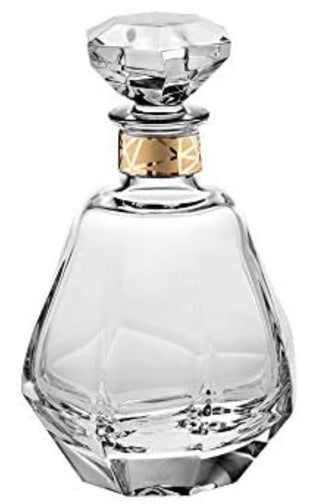 Vista Alegre Gemstone Whisky Decanter with Gold
