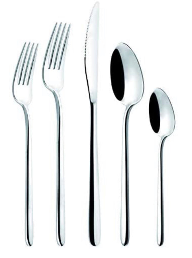 Broggi Sedona 20 Piece Stainless Flatware Set, Service for 4, Includes ...