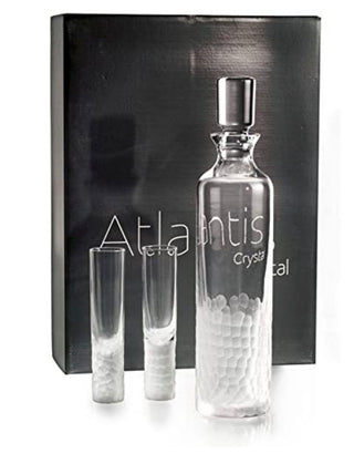 Vista Alegre Atlantis Artic Case with Vodka Decanter and 4 Shots