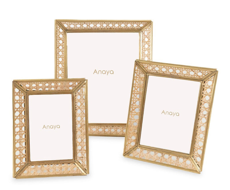 Anaya Natural Cane Wicker Picture Frame 9”