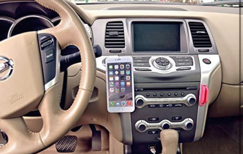 Funky Rico Magnetic Cell Phone Holder By EasyHold - For All Phone Sizes, Apple Or Android - Easy Install On Any Surface Including Desk, Wall, Or Car Dashboard